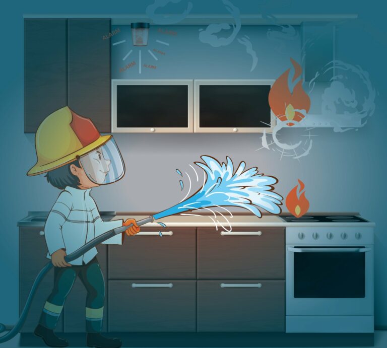 Quickly extinguish the fire during the late hours of the night