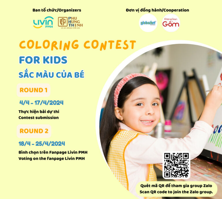 Cùng ứng dụng Livin PMH tham gia Cuộc thi tô màu cho Bé