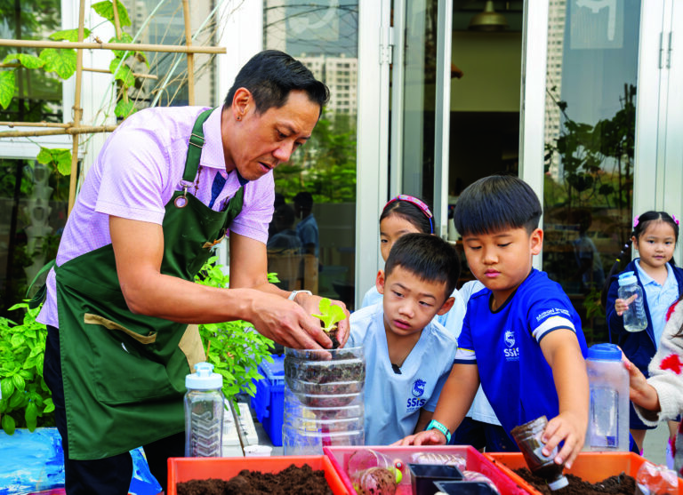 Khu vườn không gian sáng tạo tại SSIS: Nơi ươm mầm các câu hỏi về tự nhiên