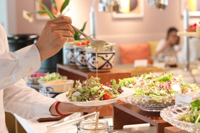 Diverse lunch buffet at the Center of Phu My Hung