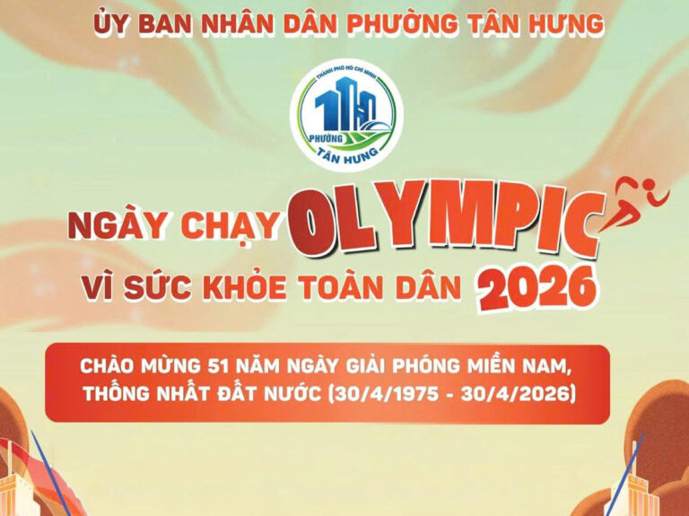 Tan Hung Ward Launches Olympic Run for Public Health 2026 in Phu My Hung City Center